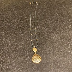 Adjustable Faux Leather Lucky Brand Necklace